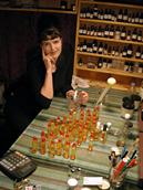 Nieves Rathbun working in her lab.